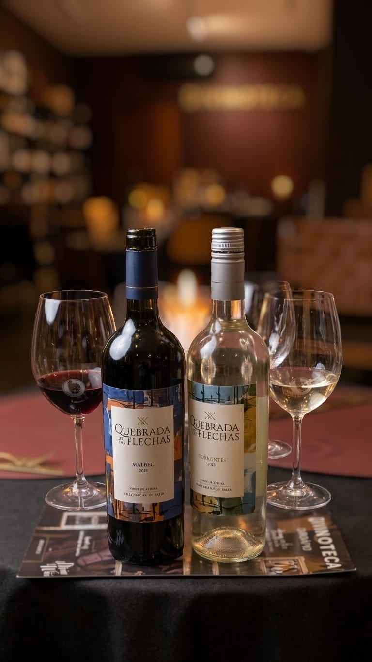 Garrafas e taças de vinho na degustação